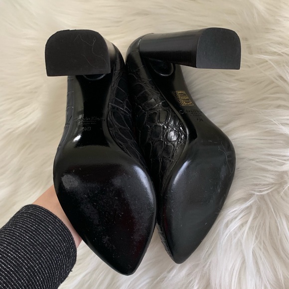 Calvin Klein Collection Harlow Leather Heels - Picture 4 of 8